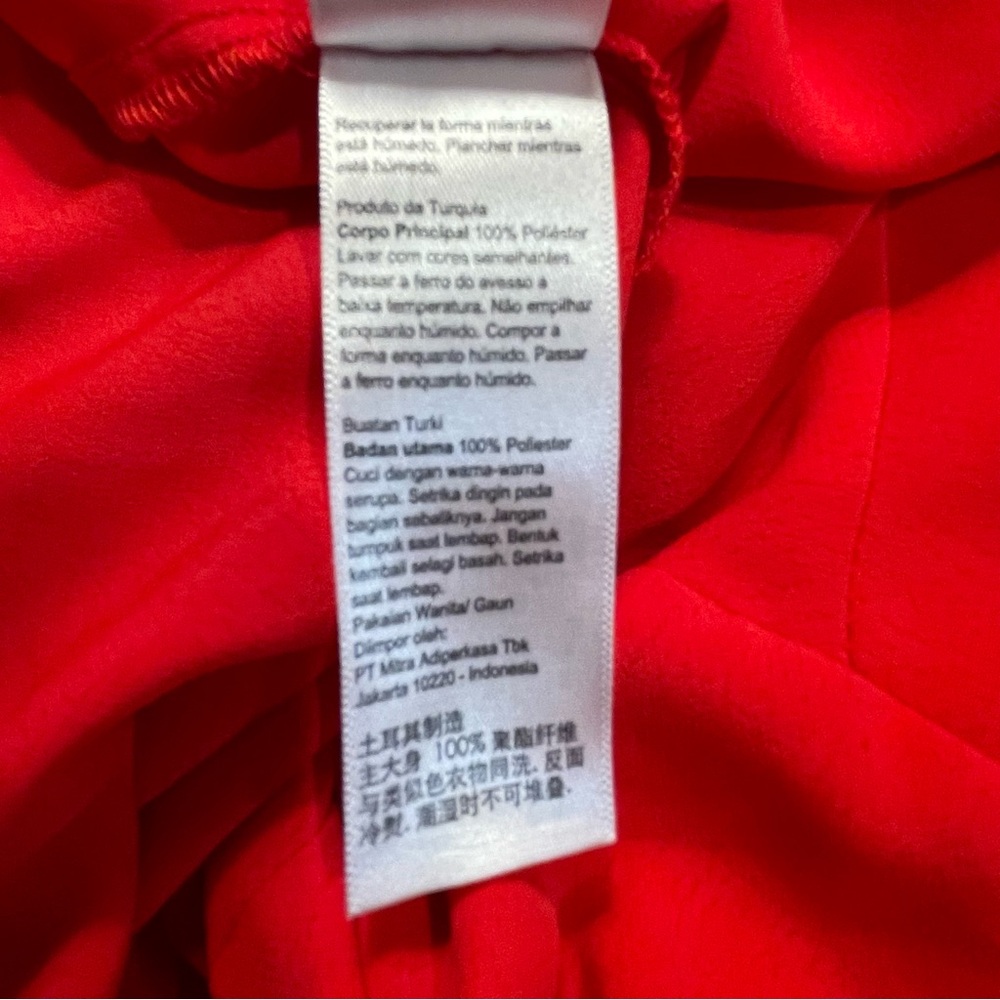 Topshop Bold Red Mini Dress - Picture 7 of 7